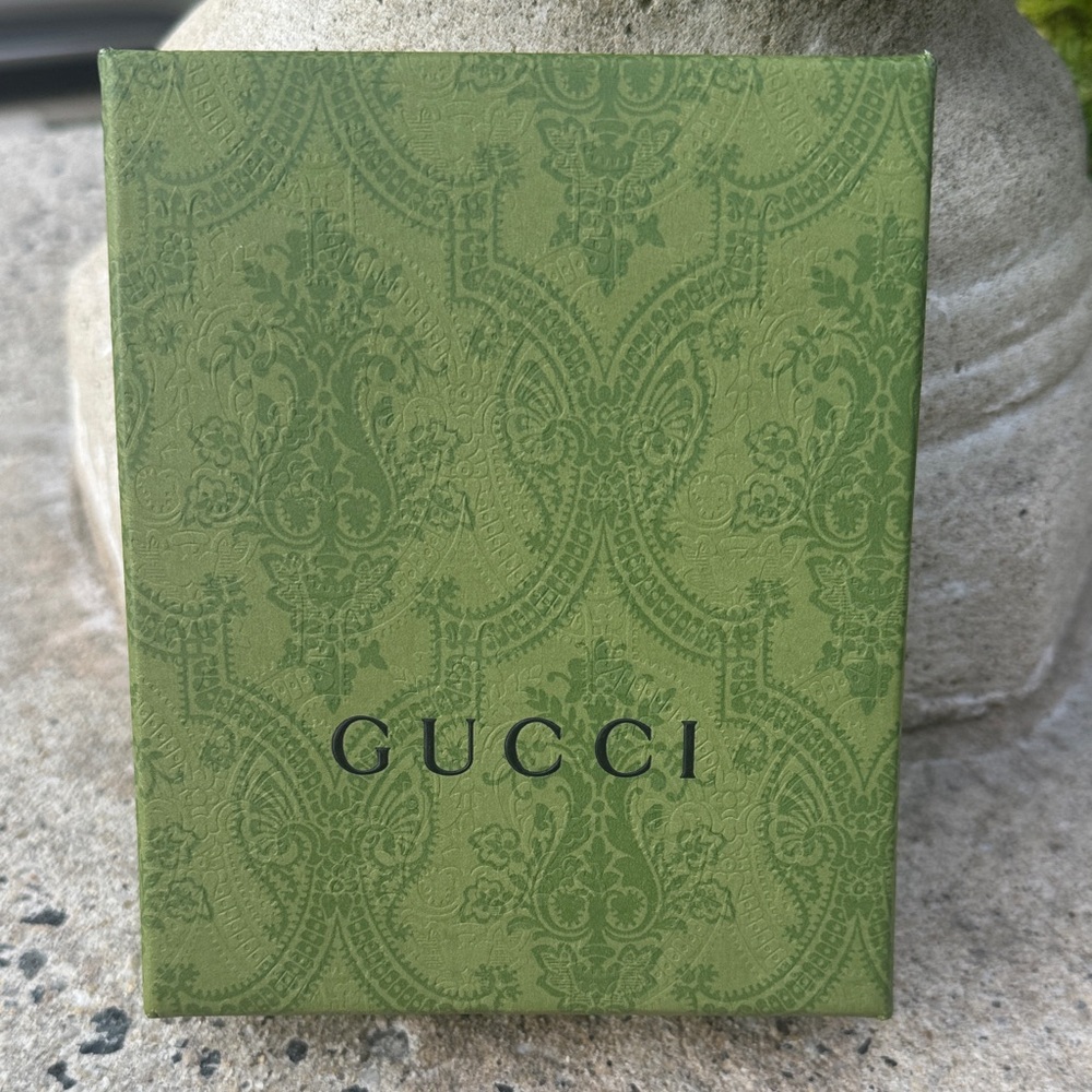 GUCCI 1955 Horsebit GG Supreme Canvas & Leather Compact Wallet (Brown/Gold) NWOT - Picture 13 of 16